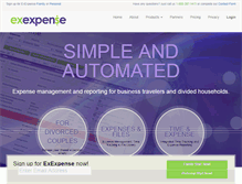 Tablet Screenshot of exexpense.com